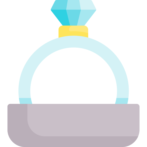 anillo de diamantes Special Flat icono