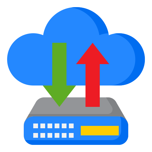cloud-server srip Flat icoon