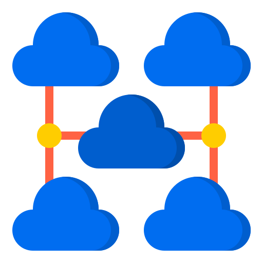 cloud computing srip Flat icoon