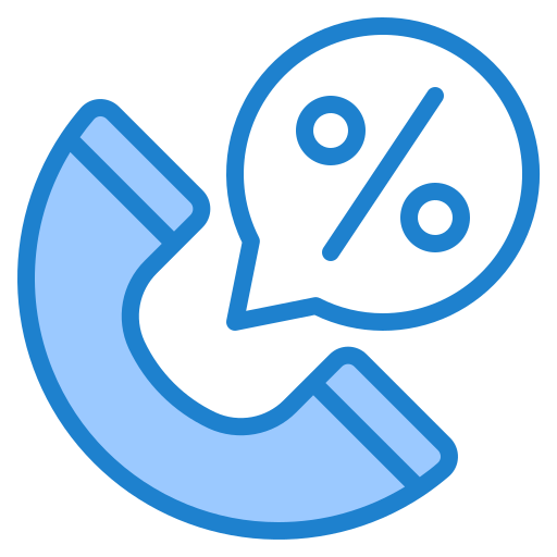 Phone call srip Blue icon
