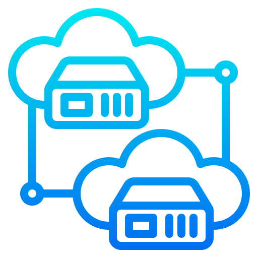 cloud-speicher srip Gradient icon