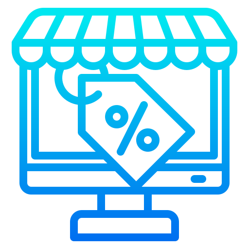 online winkel srip Gradient icoon