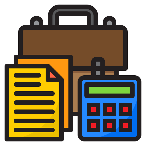 Business srip Lineal Color icon