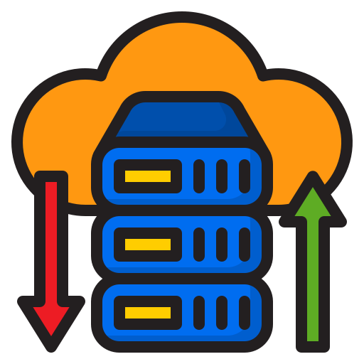 Data transfer srip Lineal Color icon