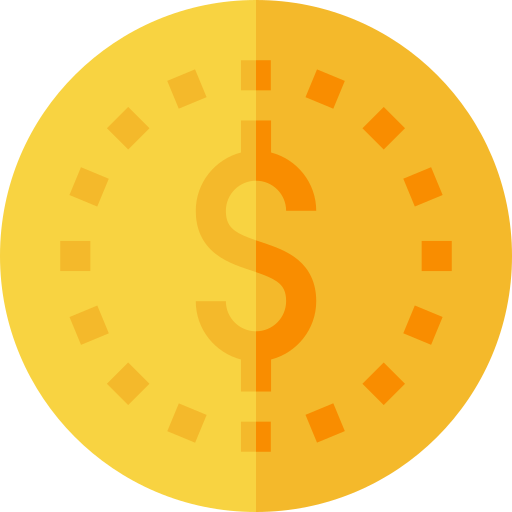 moneda Basic Straight Flat icono