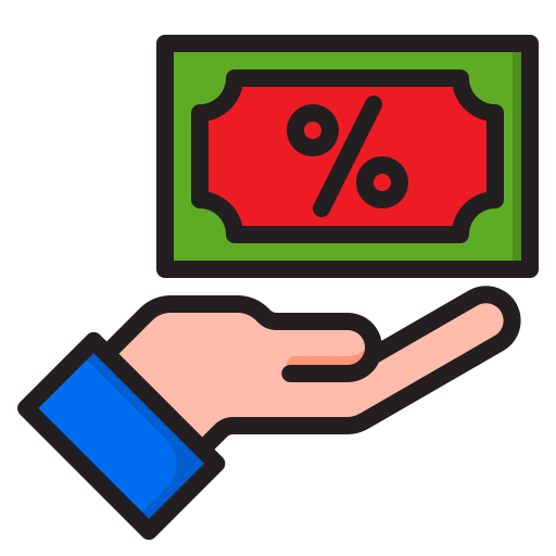 돈 srip Lineal Color icon