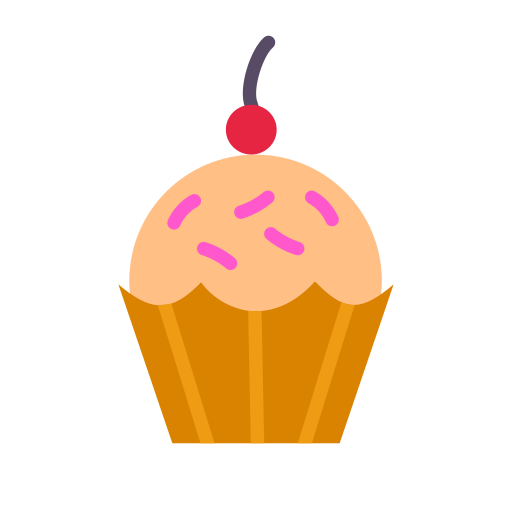 cupcake Good Ware Flat icon