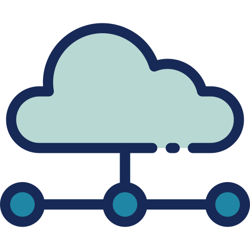 Cloud network Good Ware Lineal Color icon
