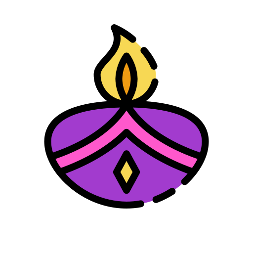 Diwali Good Ware Lineal Color icon