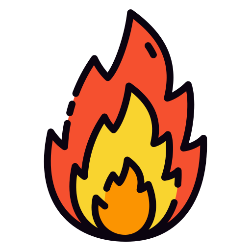 Burning Good Ware Lineal Color icon