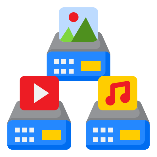 Multimedia srip Flat icon