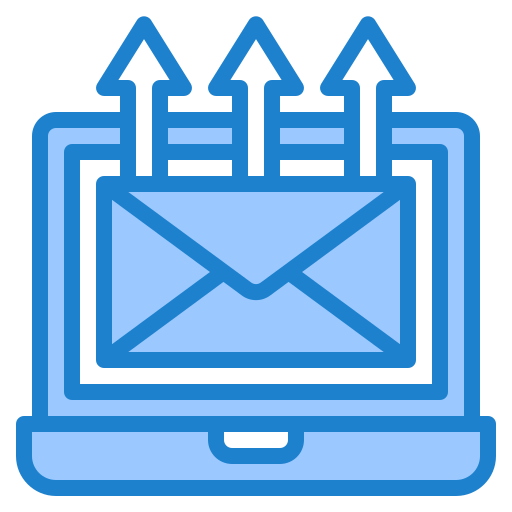 Email srip Blue icon