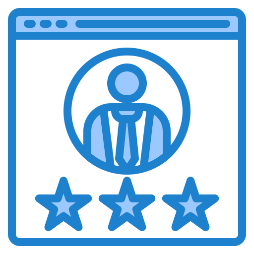 Rating srip Blue icon