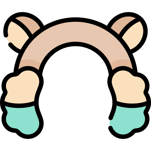 cache-oreilles Kawaii Lineal color Icône
