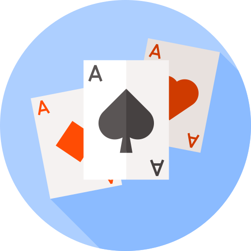 karty do pokera Flat Circular Flat ikona