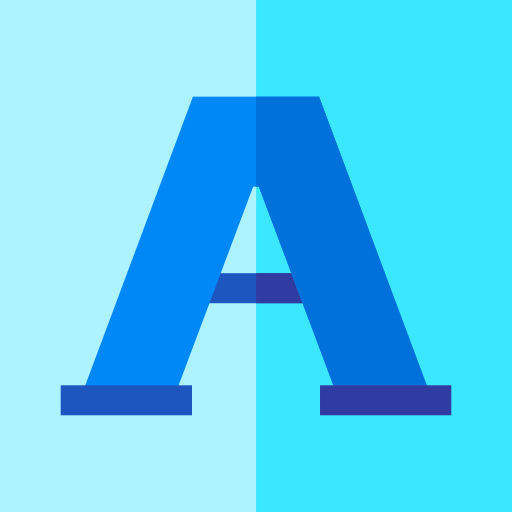 lettertype Basic Straight Flat icoon