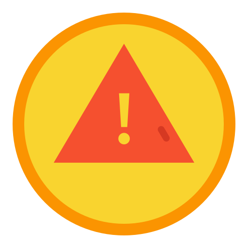 Warning Good Ware Flat icon