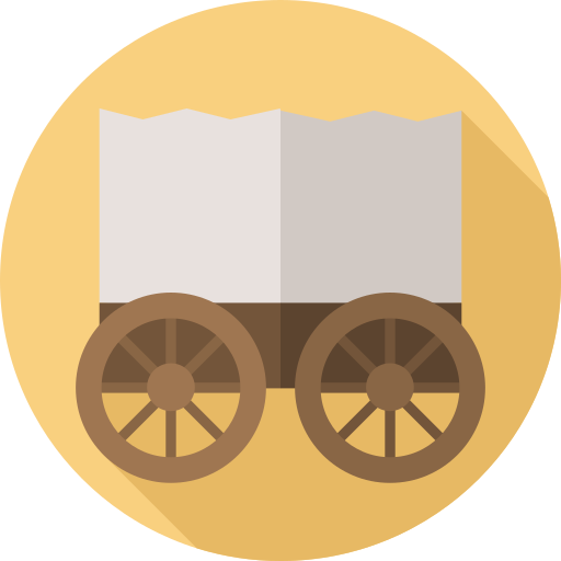 wagon Flat Circular Flat Icône