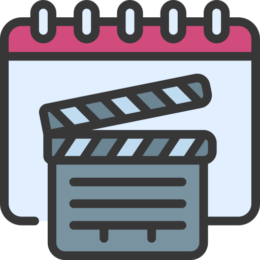 Clapperboard Juicy Fish Soft-fill icon