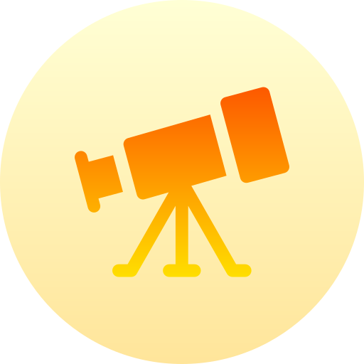 télescope Basic Gradient Circular Icône