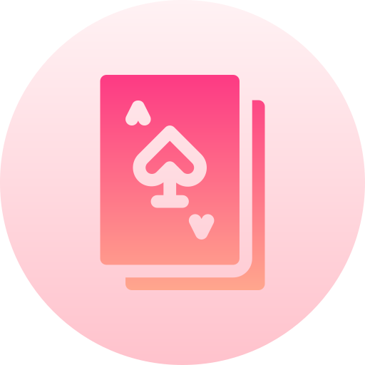 Playing cards Basic Gradient Circular icon