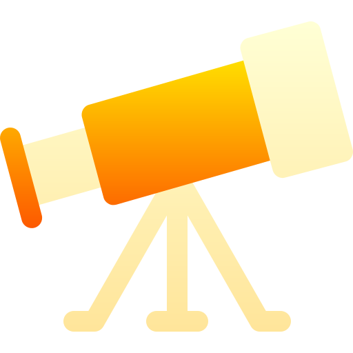 망원경 Basic Gradient Gradient icon