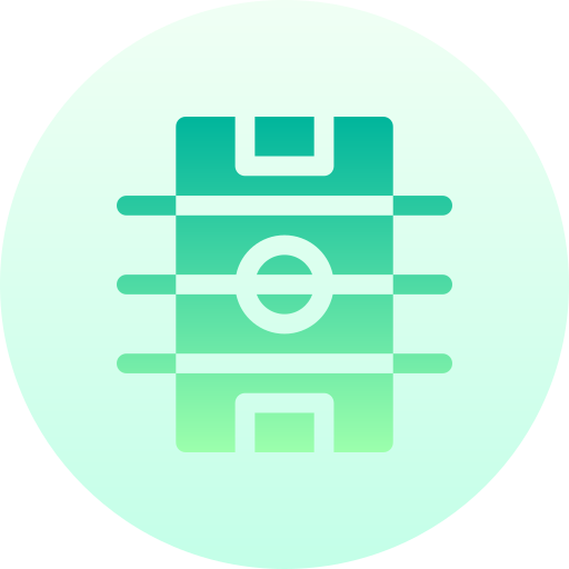 Table football Basic Gradient Circular icon