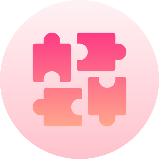 puzzlespiel Basic Gradient Circular icon