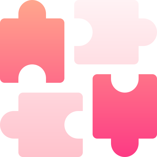 Puzzle game Basic Gradient Gradient icon