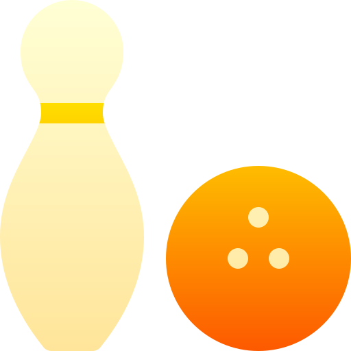 bowling Basic Gradient Gradient icona