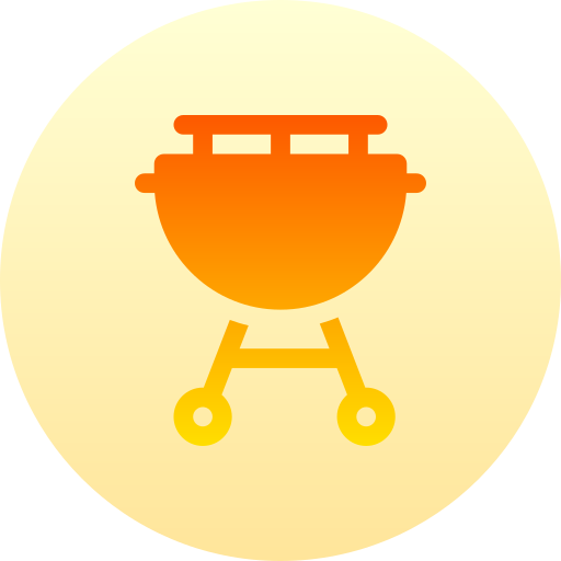 grill Basic Gradient Circular ikona