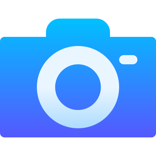 cámara fotográfica Basic Gradient Gradient icono