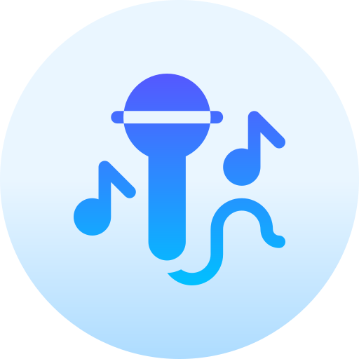 Microphone Basic Gradient Circular icon