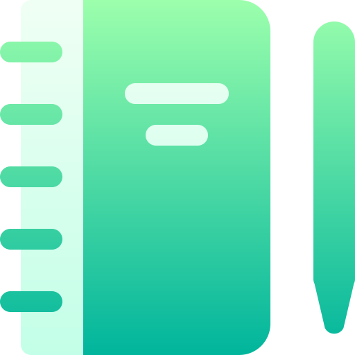 dagboek Basic Gradient Gradient icoon