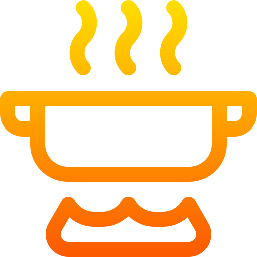 Cooking pot Basic Gradient Lineal color icon
