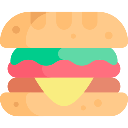 Sandwich Kawaii Flat icon