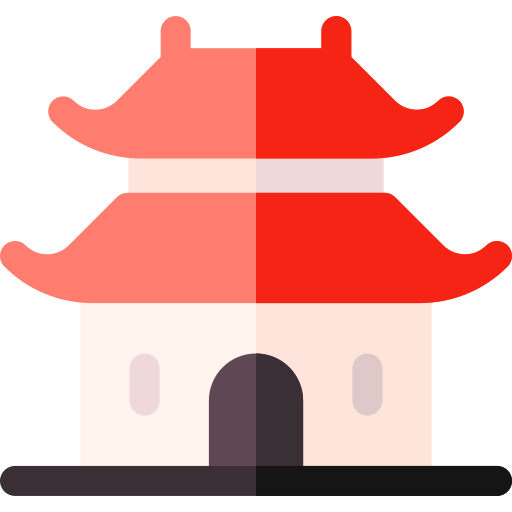 Пагода Basic Rounded Flat иконка