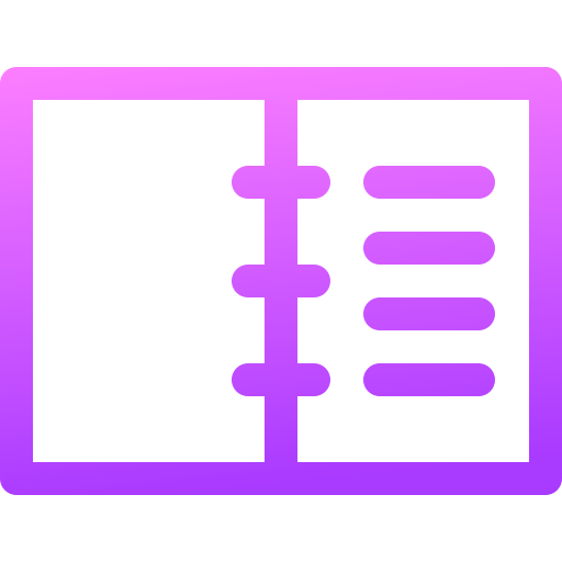 Notebook Basic Gradient Lineal color icon