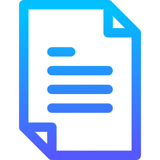 File Basic Gradient Lineal color icon