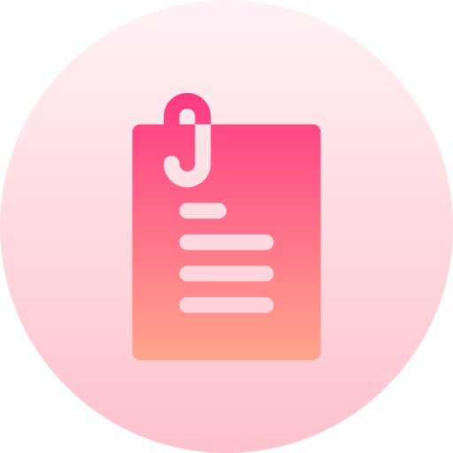 document Basic Gradient Circular icoon