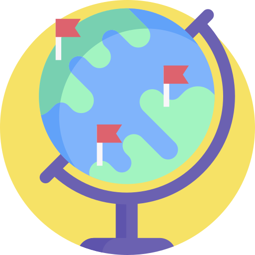 geografia Detailed Flat Circular Flat ikona