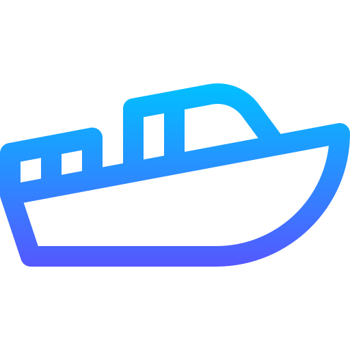 Motorboat Basic Gradient Lineal color icon