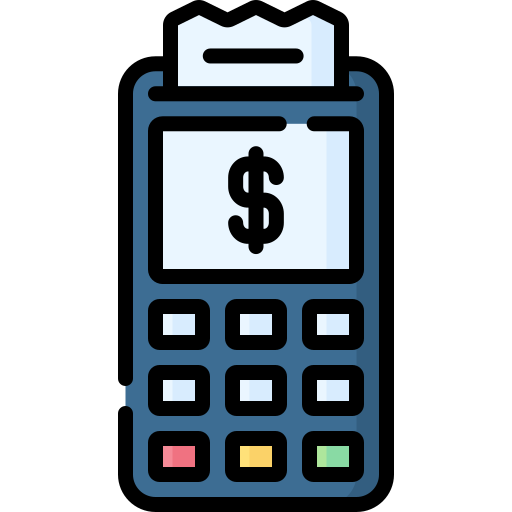 Bank terminal Special Lineal color icon