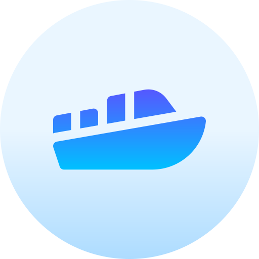 motorboot Basic Gradient Circular icoon