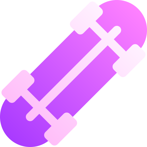 skateboard Basic Gradient Gradient icoon