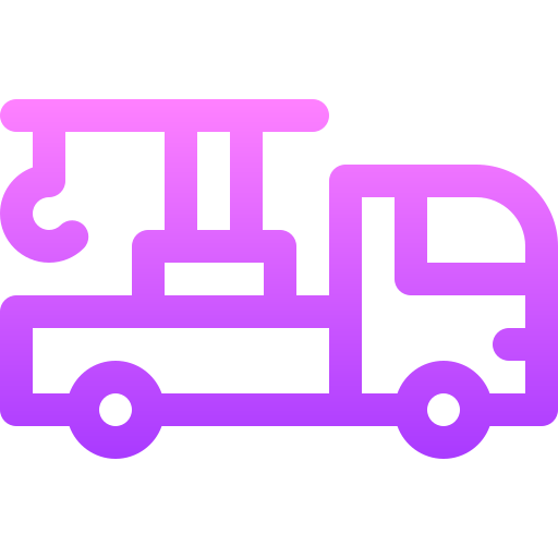 takelwagen Basic Gradient Lineal color icoon