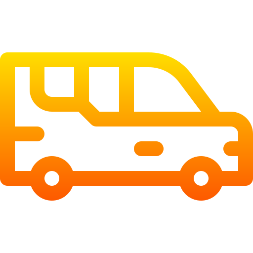 mini furgone Basic Gradient Lineal color icona