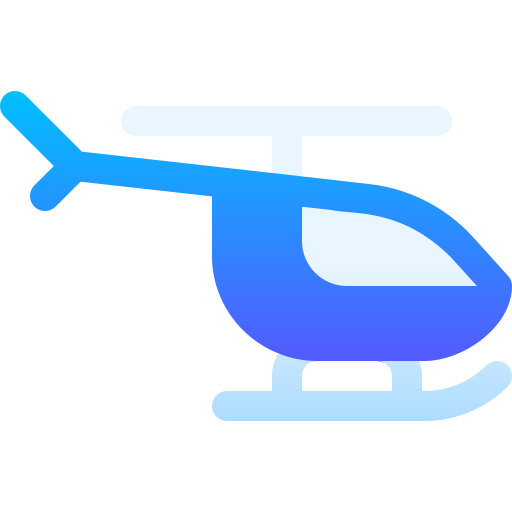 helicóptero Basic Gradient Gradient Ícone