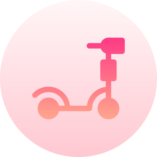 スクーター Basic Gradient Circular icon