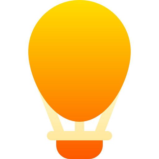 熱気球 Basic Gradient Gradient icon